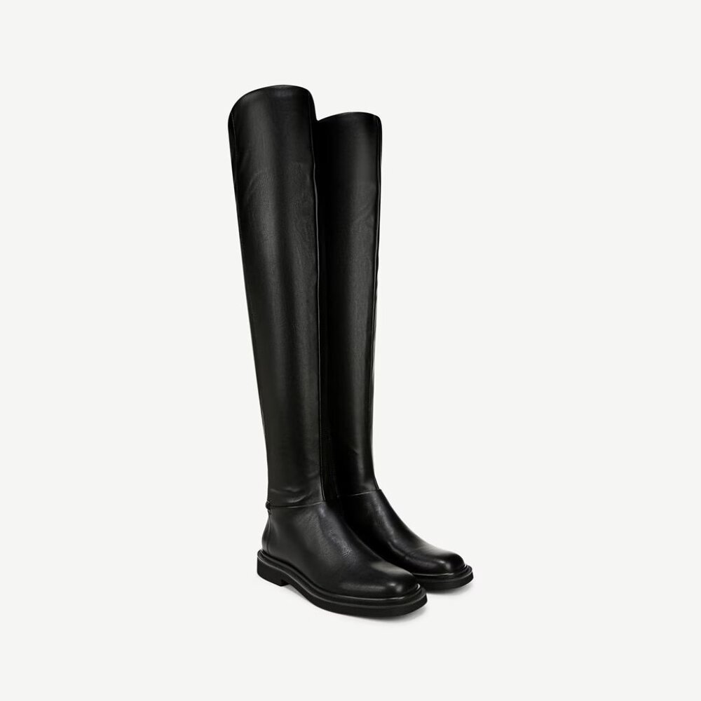 NIB Franco Sarto Women's Angeli Over the Knee Boots Black Size 7 1/2